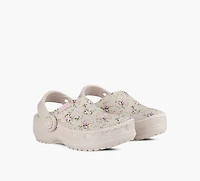 CROCS | SABOTS TOILE IMPRIMÉE BEIGE PETIT ENFANT FILLE