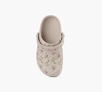 CROCS | SABOTS TOILE IMPRIMÉE | BEIGE | GRAND ENFANT FILLE