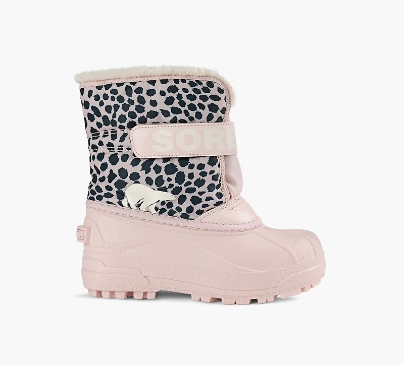 SOREL | BOTTE SNOW COMMANDER ROSE PALE PETIT ENFANT FILLE