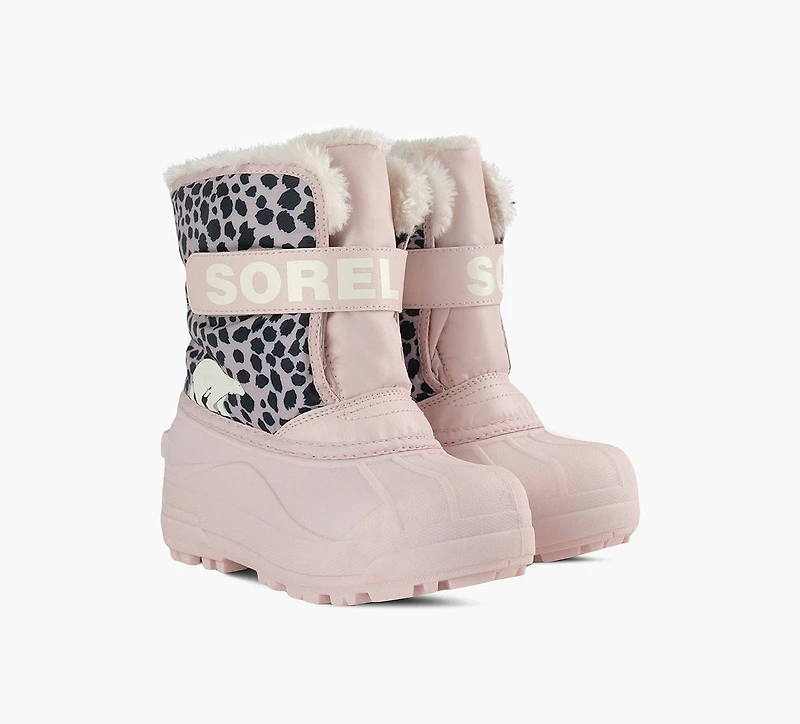 SOREL | BOTTE SNOW COMMANDER ROSE PALE PETIT ENFANT FILLE