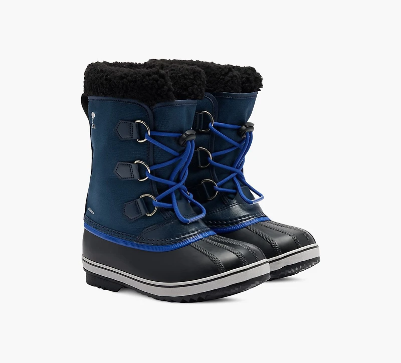 SOREL | BOTTE D'HIVER EN NYLON YOOT PAC BLEU GRAND ENFANT GARCON