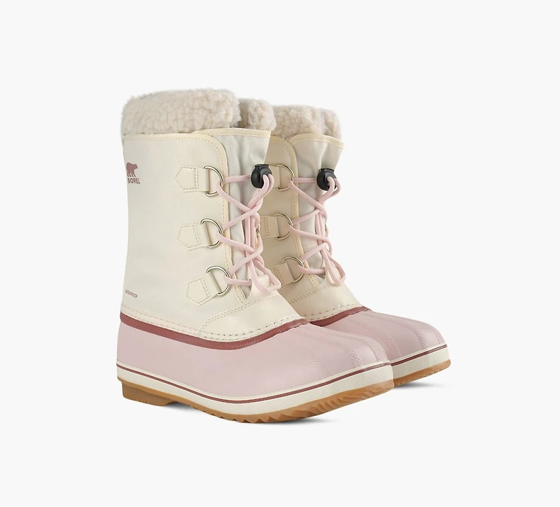 SOREL | BOTTE D'HIVER EN NYLON YOOT PAC BEIGE GRAND ENFANT FILLE