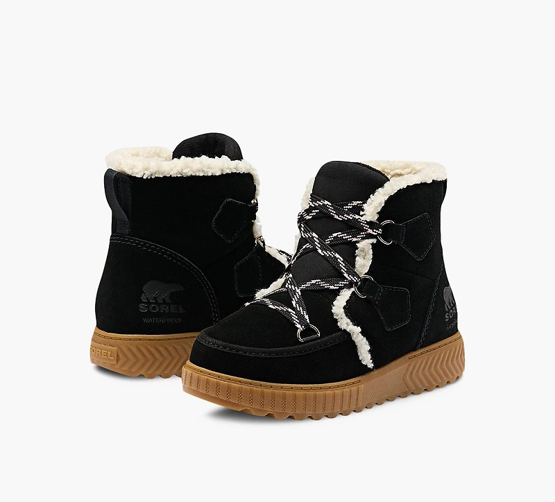 SOREL | BOTTE ONA AVE ALPINE NOIR GRAND ENFANT FILLE