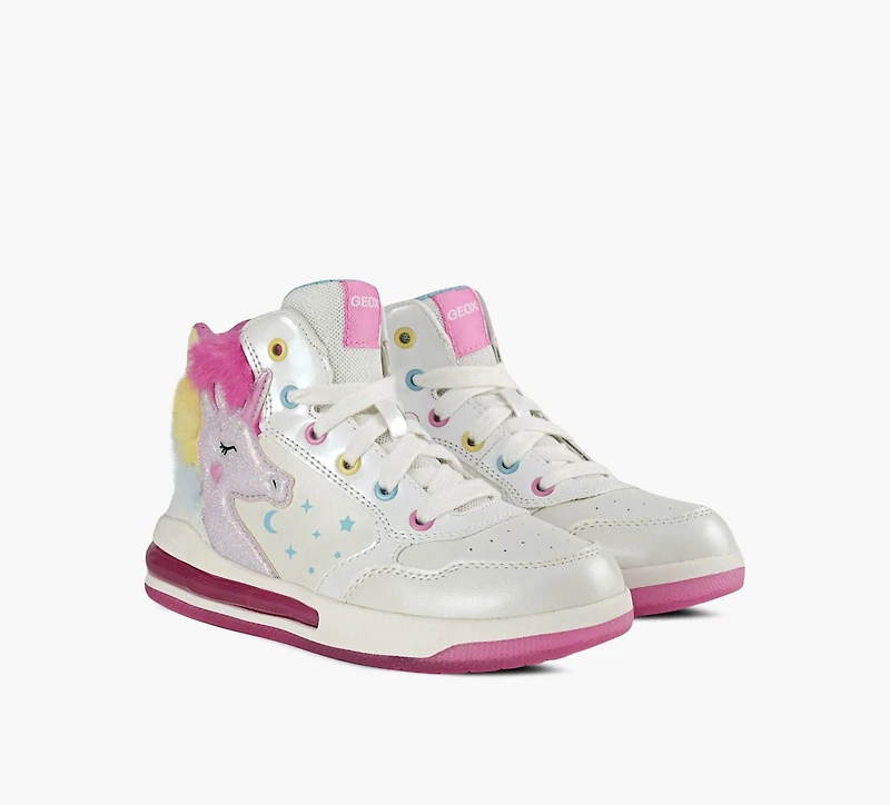 GEOX | J SKETLITE FILLE BLANC GRAND ENFANT