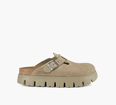 BIRKENSTOCK | BOSTON SEMELLE ÉPAISSE TAUPE FEMMES
