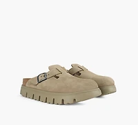 BIRKENSTOCK | BOSTON SEMELLE ÉPAISSE TAUPE FEMMES