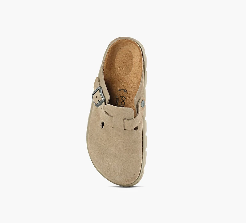 BIRKENSTOCK | BOSTON SEMELLE ÉPAISSE TAUPE FEMMES