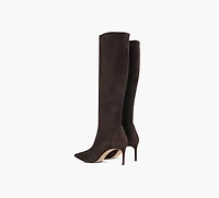 STUART WEITZMAN | BOTTE POWER 75 BRUN FEMMES