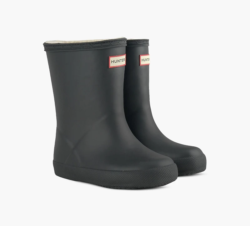 HUNTER | BOTTE ISOLÉE FIRST NOIR PETIT ENFANT UNISEXE