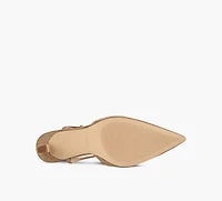 MICHAEL KORS | ESCARPIN MI-HAUT AMARA BEIGE FEMMES