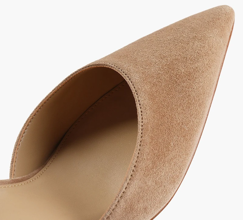 MICHAEL KORS | ESCARPIN MI-HAUT AMARA BEIGE FEMMES
