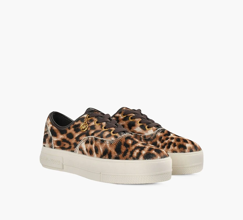 MICHAEL KORS | BASKET LINDSEY À LACER TAN FEMMES
