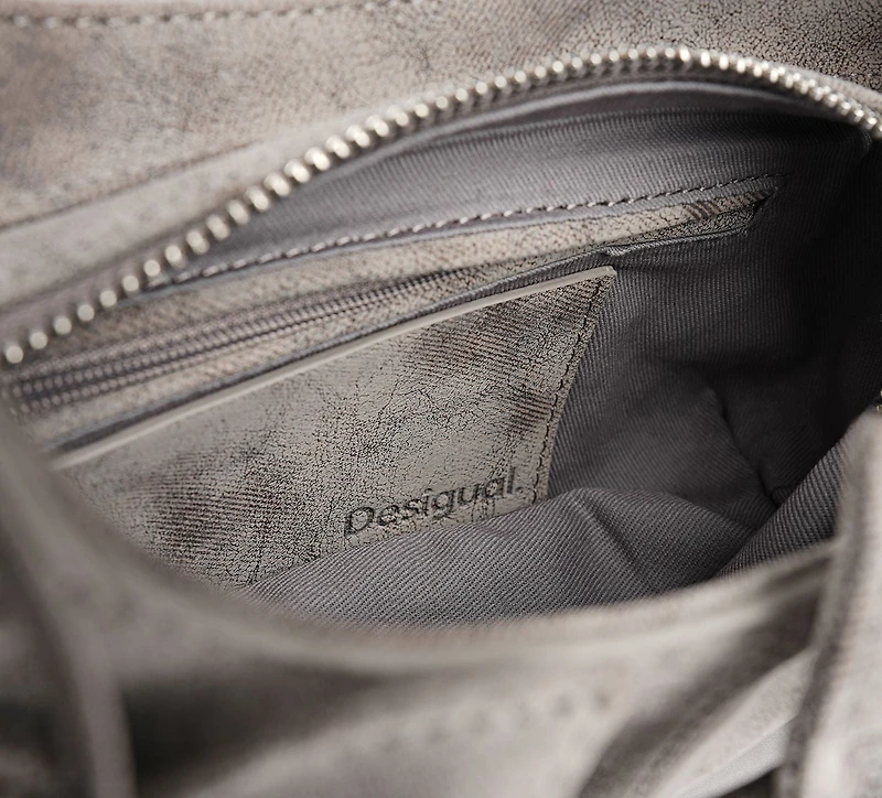 DESIGUAL | SAC ÉPAULE NICKEL | GRIS | FEMMES