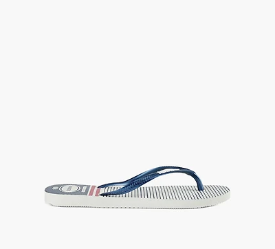 HAVAIANAS | TONG SLIM NAUTICAL BLEU FEMMES