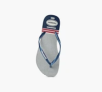 HAVAIANAS | TONG SLIM NAUTICAL BLEU FEMMES