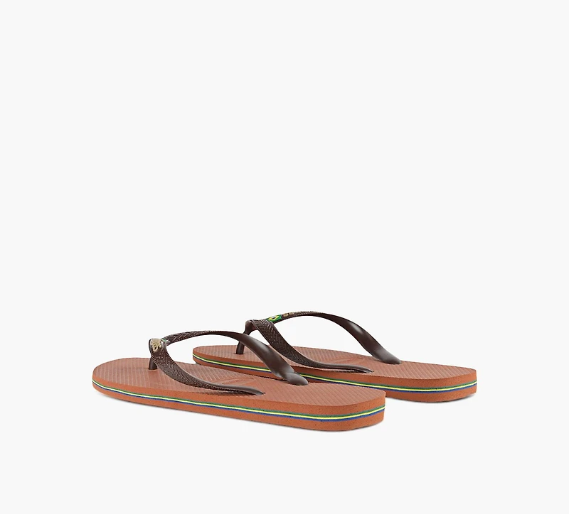 HAVAIANAS | TONG BRAZIL LOGO BRUN HOMMES