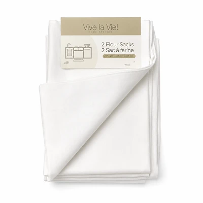 Reusable Cotton Kitchen Towels, Set of 2