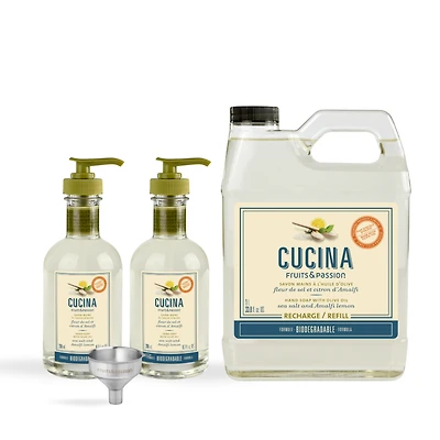 Hand Soap Duo Refill Starter | Sea Salt and Amalfi Lemon