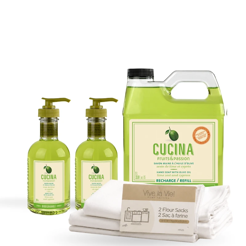 Hand Soap Duo Refill Starter | Lime Zest and Cypress