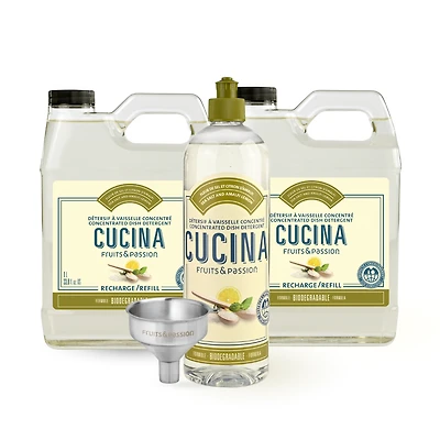 Dish Detergent Refill Bundle | Sea Salt and Amalfi Lemon