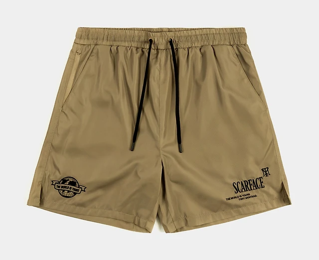 SCARFACE X SP SP x Scarface Post Card Hybrid Mens Shorts (Beige