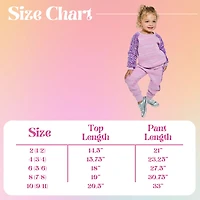 Sporty Princess Purple Sequined Sweat Set