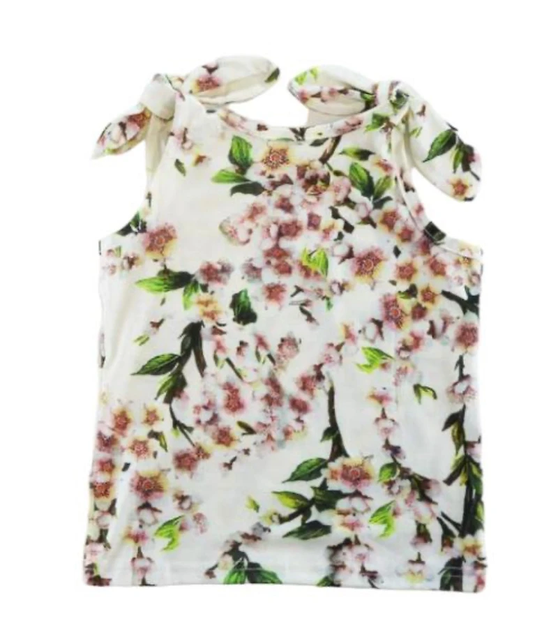 Knot Shoulder Floral Vest