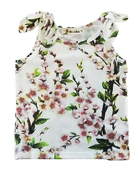 Knot Shoulder Floral Vest