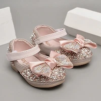 Girls Mary Jane Ballerina Flats Glitter Princess Dress Shoes