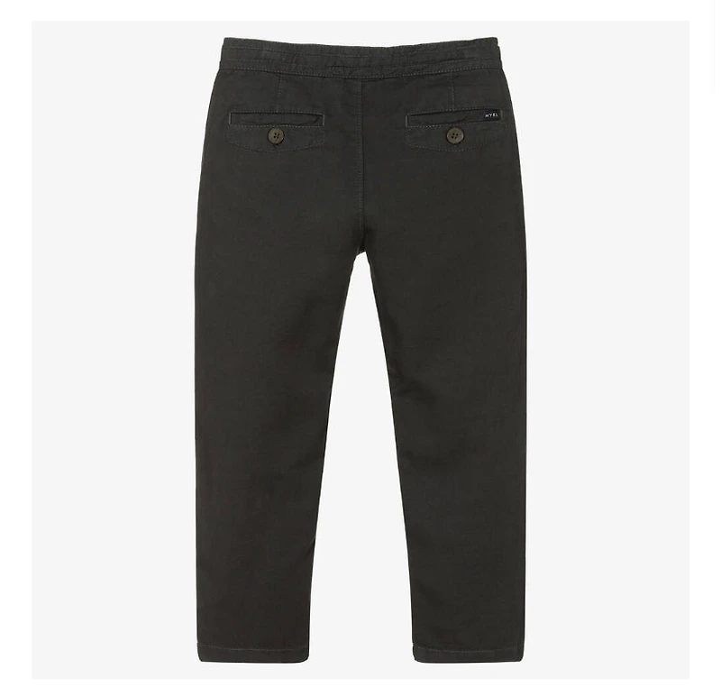 Graphite linen pants