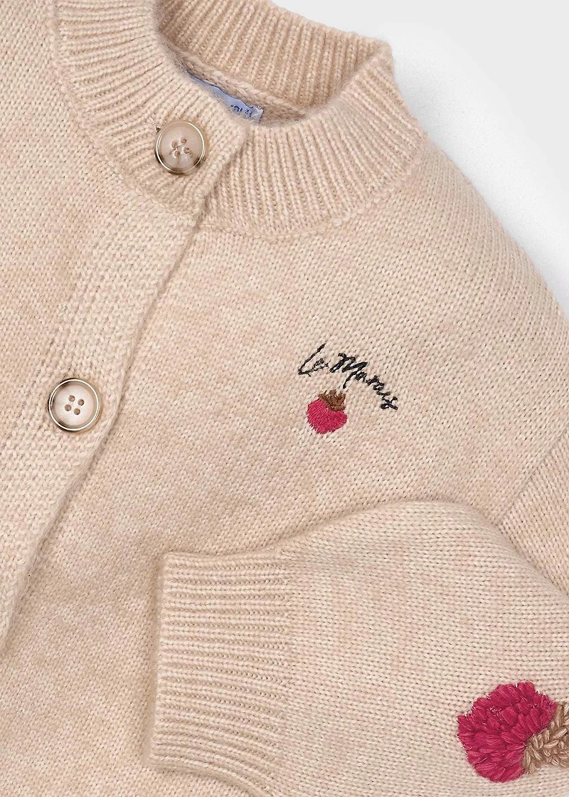 Girl Knit Cardigan and jeans set