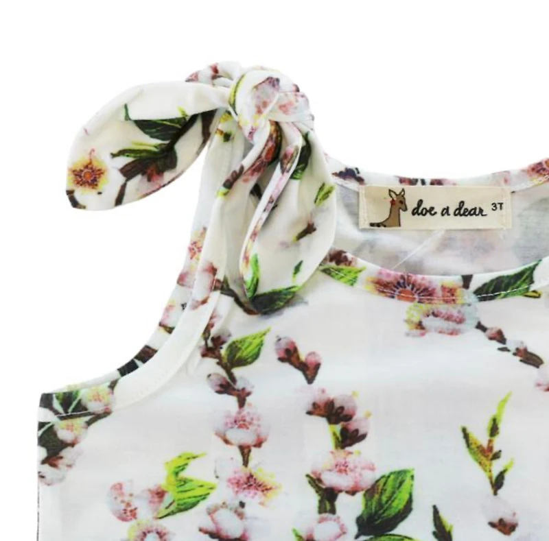 Knot Shoulder Floral Vest