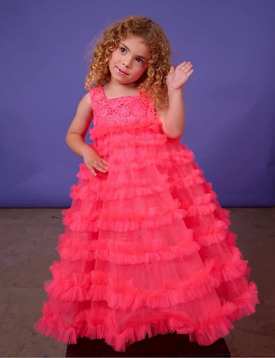 Hot pink dress