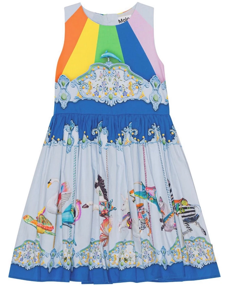 Sea Carousel printed Dress