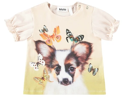 Papillon Puppy printed T-Shirt