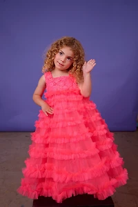 Hot pink dress