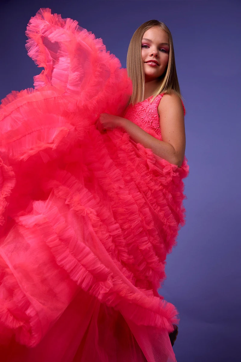 Hot pink dress