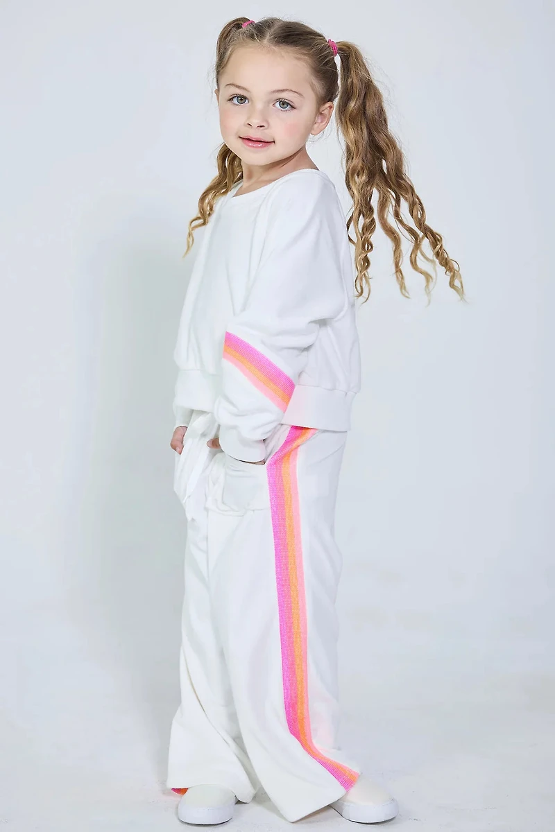 Neon Rainbow Plush Sweat Set