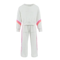 Neon Rainbow Plush Sweat Set