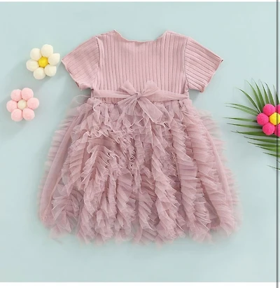 Tulle Ruffled Dress for Girl