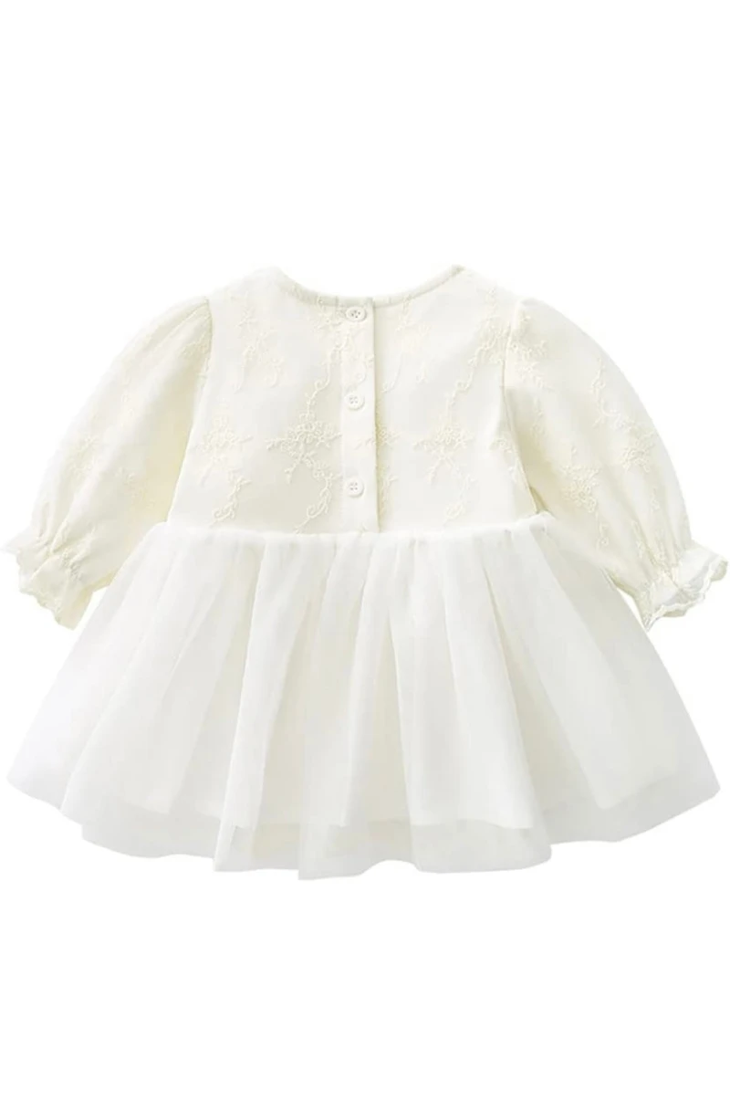 Christening Baptism Dress with Bonnet