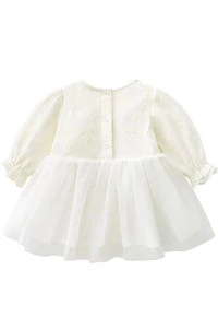 Christening Baptism Dress with Bonnet