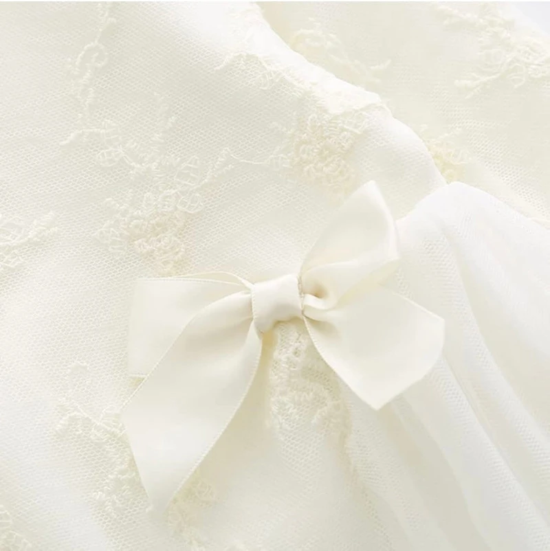 Christening Baptism Dress with Bonnet