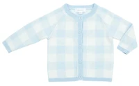 BLUE GINGHAM CARDIGAN