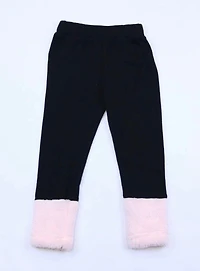 Pink Miss Bunny Sweatshirt & Fur Leggings Set