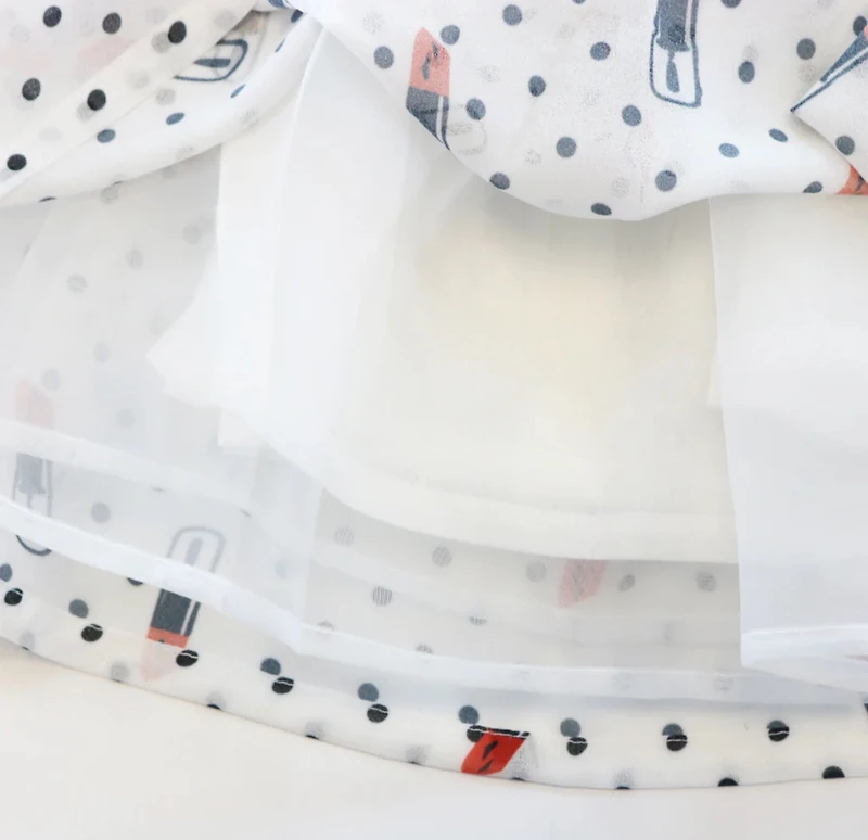 Sleeveless Dotted Lipstick Dress