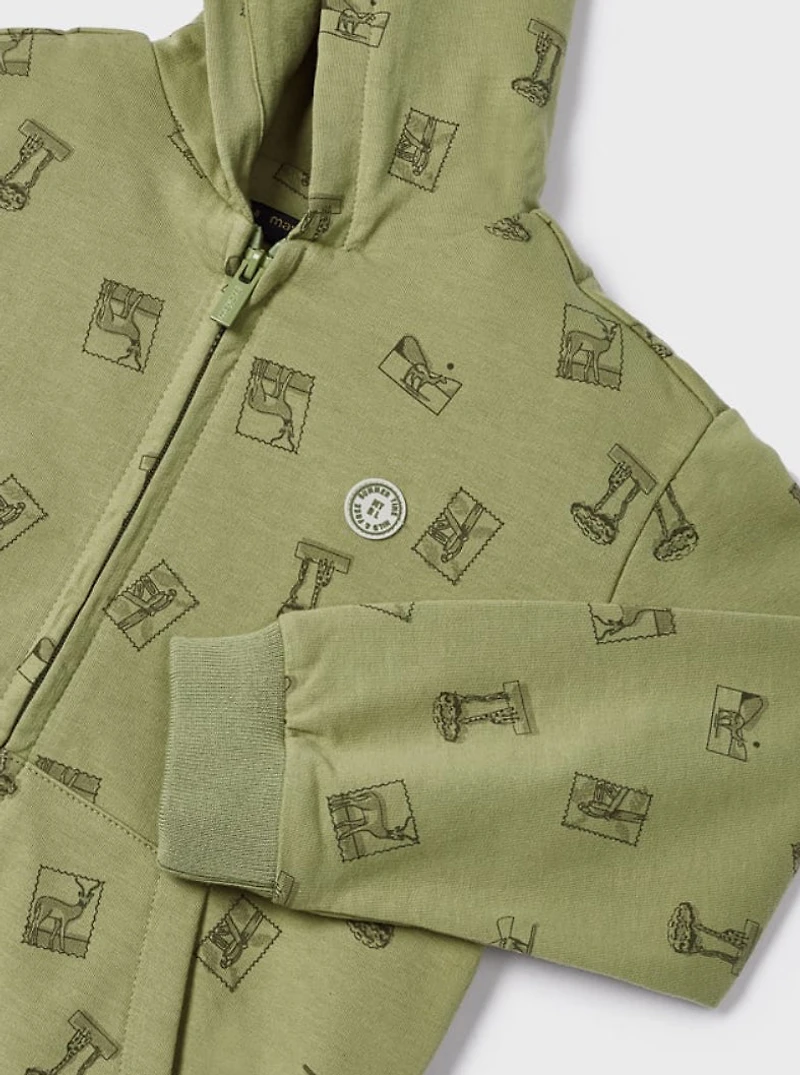 Olive Safari Print Jacket