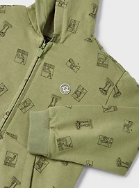 Olive Safari Print Jacket