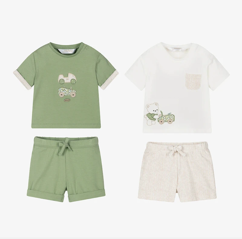 Mayoral Baby Boys Green Shorts Set