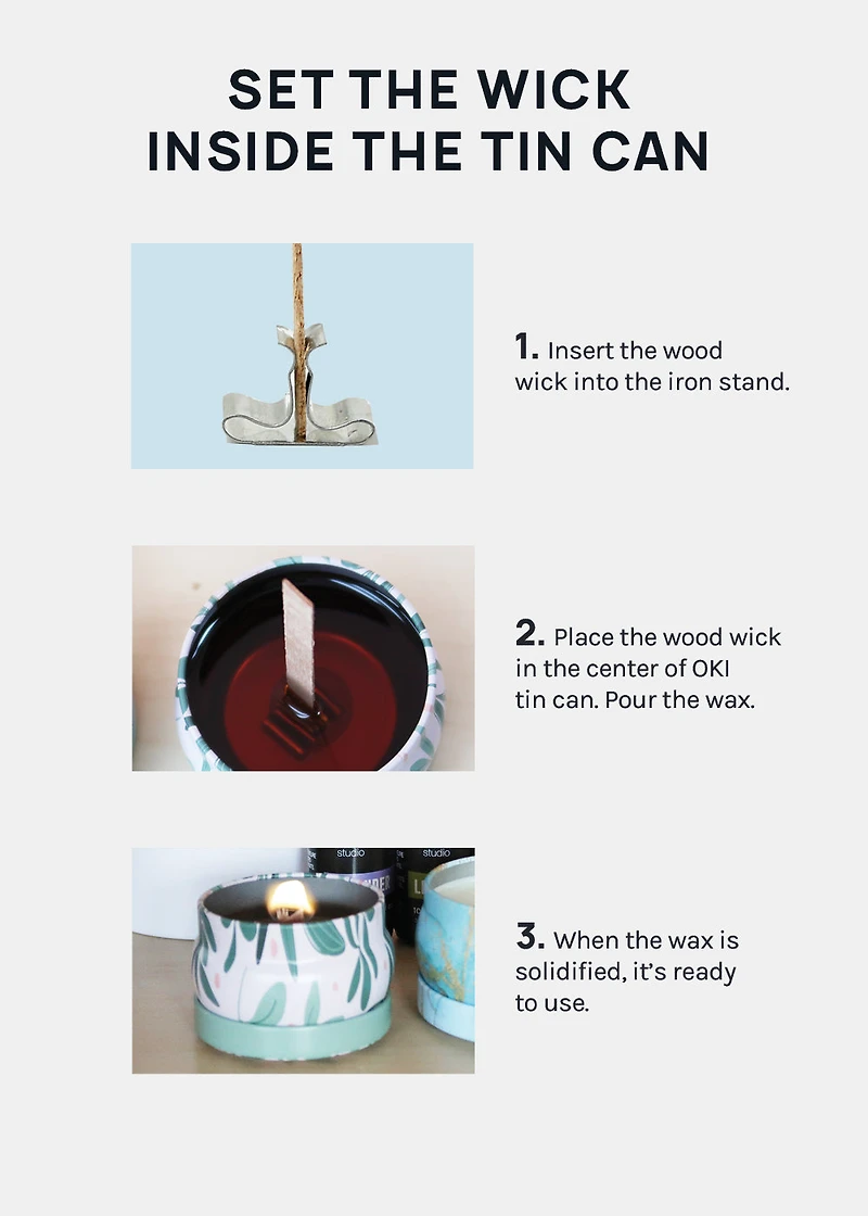 Candle DIY: Wood Wick (2 pc)